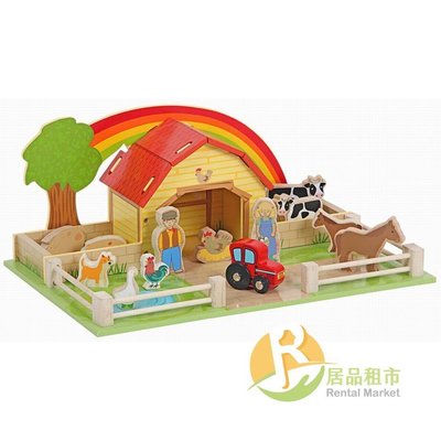 【居品租市】 專業出租平台 【出租】  mentari 木頭玩具 歡樂農場的一天