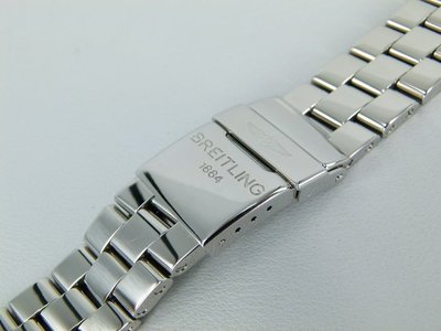 【正品保證】Breitling(百年靈)原廠不銹鋼錶帶 (20mm)