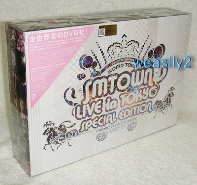 SMTOWN LIVE in TOKYO SPECIAL EDITON BOX(日版限定3 DVD+T-Shirt) SUPER JUNIOR SHINee