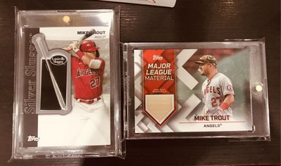 2022 Series 2 Silver Slugger Award Patch Relic  + Game used Relic Mike Trout 組合