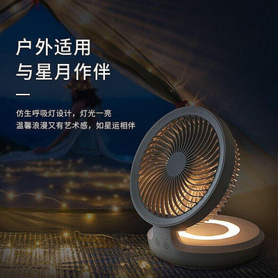 愛登edon E808懸浮空氣循環扇usb款折疊電風扇家用呼吸燈