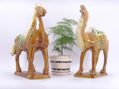 INPHIC-信步由韁對馬駱 唐三彩馬陶瓷馬擺飾時尚家居飾品工藝品