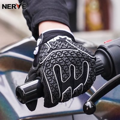 新店促銷NERVE涅夫夏季摩托車騎行手套男女機車賽車觸屏防摔透氣薄款摩旅騎行手套