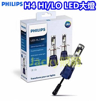 Jacky照明-PHILIPS飛利浦 H4 HI/LO 6000K超白光 光劍系列LED大燈