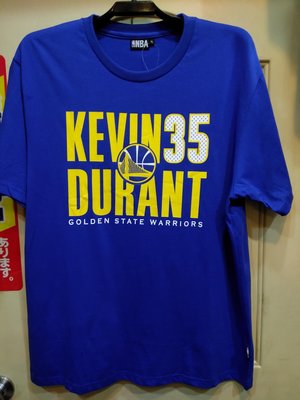 全新 NBA KD 杜蘭特 經典雷霆圖騰 寶藍色T恤 純棉 尺寸 M號 時尚潮流 運動型男穿搭 公司貨出清