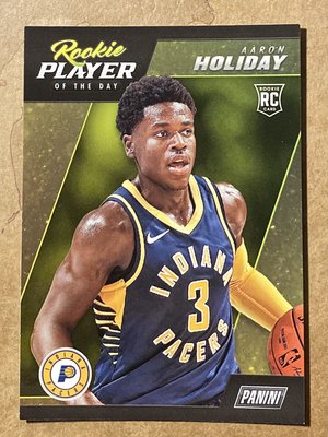 2018-19 Panini Player of the Day - Rookies #R18 - Aaron Holiday RY