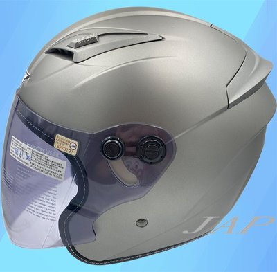 《JAP》M2R J-7 J7 素色 消光鐵灰 內襯可拆 輕量化 3/4罩 安全帽 半罩 四分之三 大頭圍適用