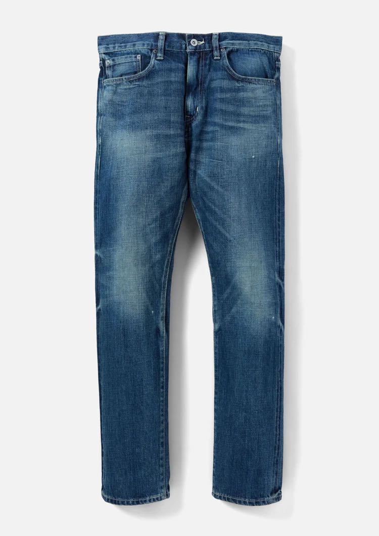 NEIGHBORHOOD WASHED DENIM DP NARROW PT . CO 14oz