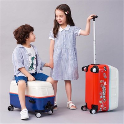 新品 -小米稚行兒童小巴士騎行兒童拉桿箱 男女生短途旅行箱 20吋登機行李箱SH雜貨GH225