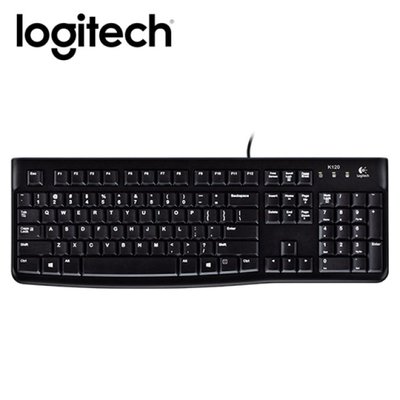 [ 送免費線上課程 ] [核降1家1]【logitech 羅技】K120 有線鍵盤