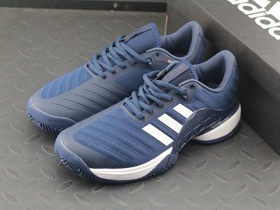 Adidas Barricade 訓練 網球鞋 深藍色 跑步鞋男鞋 BA9073
