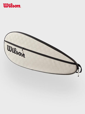 Wilson威爾勝官方網球配件純色簡約復古白專業網球拍套PRO STAFF