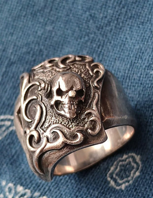 日本殿堂級銀飾FAL山本義幸純銀小丑joker戒指指環