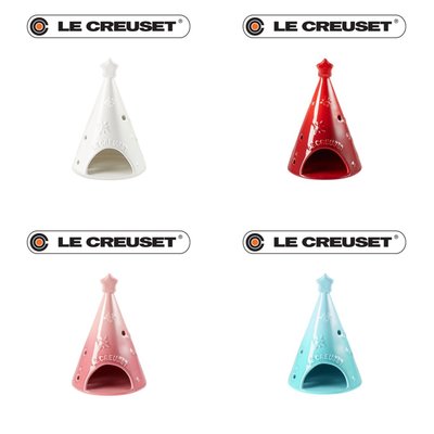 Le Creuset 瓷器燭台棉花白/櫻桃紅/薔薇粉/薄荷綠 特價680元