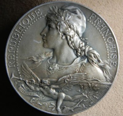 法國銀章 1932 o.j. France Caisse Montagris Silver Medal.