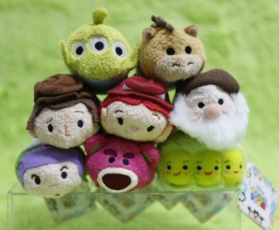 🌸Dona代購🌸現貨 日本迪士尼store限定 Tsum玩具總動員大集合胡迪三眼怪 小娃娃/疊疊樂(8入) B26