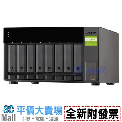 【全新附發票】QNAP 威聯通 TL-D800C 8bay桌上型Gen2 Type-C大容量JBOD儲存擴充設備