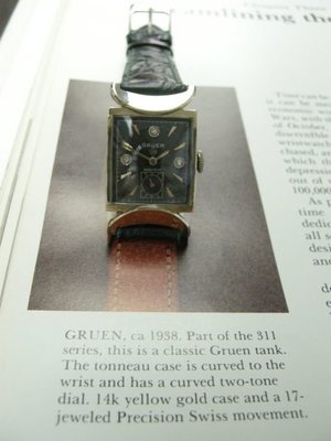 GRUEN 高路雲40年代14白K金古典手上鍊收藏錶 品相極美