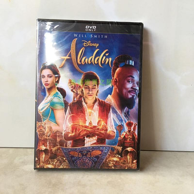 []英文原版 2019真人版阿拉丁 Aladdin 1DVD 英文發音 英文字幕 碟片 影碟