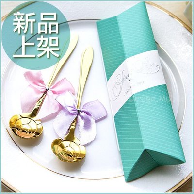 【Sweet Love Tiffany盒玫瑰湯匙二入禮盒】-婚禮小物/桌上迎賓禮/姊妹禮/送客禮/二次進場/贈品