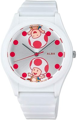 日本正版 SEIKO 精工 ALBA ACCK432 超級瑪利歐 奇諾比奧 蘑菇 手錶 日本代購