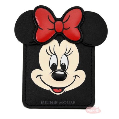 日本迪士尼 米妮 手機背貼口袋 卡片袋 。現貨【Fun心購】