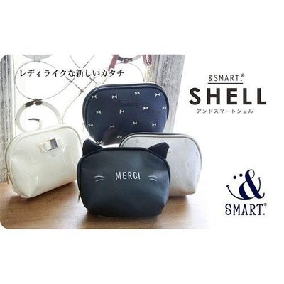◎Life Sense◎【&amp;SMART.SHELL】日本智慧手機透明觸控斜背包 手機袋 收納包 手機包 貝殼包