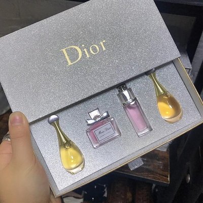 現貨熱銷-專柜正品Dior迪奧持久淡香水小樣花漾甜心Q版真我伴手禮4五件套盒香水持久