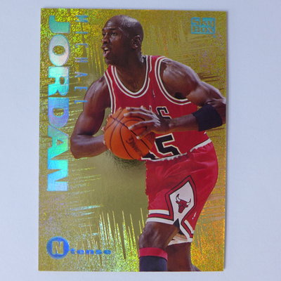 ~Michael Jordan/麥可·喬丹~MJ黑耶穌/空中飛人 1995年SKYBOX N-TENSE.閃亮特殊卡