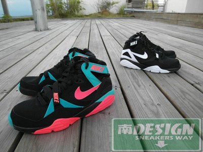 南◇2014 11月 Nike Air Trainer Max '91  黑/桃紅/藍/綠 南灣 南灘 魔鬼氈 交叉綁帶