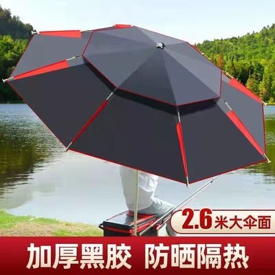 【熱賣精選】釣魚傘大釣傘釣魚專用傘可折疊萬向防曬高級雨傘遮陽傘垂釣傘