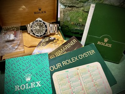Rolex 14060 T-Dial 無曆黑水鬼 盒單齊 品相優 [交流]