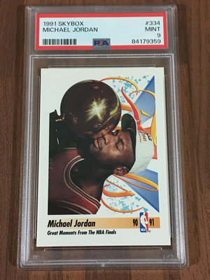【畢拉卡鋪】Michael Jordan 1991 Skybox Great Moment From NBA Final PSA 9 鑑定籃球之神喬丹奪冠紀念卡