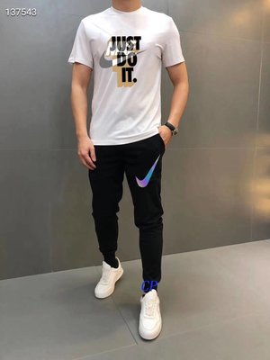 【熱賣精選】NikeJUSTDOIT短袖夏季男款印花立體圖案WD-LK49126