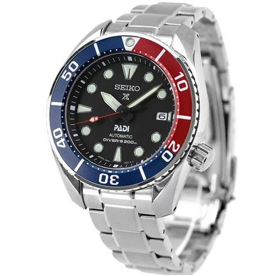 預購 SEIKO SBDC121 精工錶 44mm 機械錶 小MM PADI 百事圈 黑面盤 潛水錶 鋼錶帶 男錶