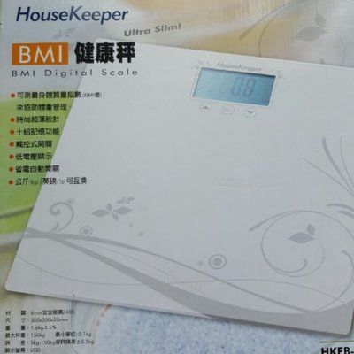 請先洽即時通預定 (全新，500)｜House Keeper LED 健康秤 體重計 (白)