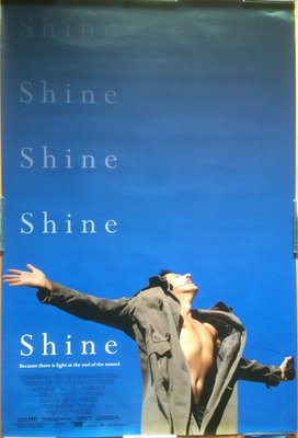 鋼琴師 Shine - 奧斯卡最佳男主角 - 美國原版雙面電影海報 (1996年)