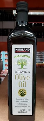 【小如的店】COSTCO好市多代~KIRKLAND 美國加州初榨橄欖油(每瓶1公升)玻璃瓶 1195254