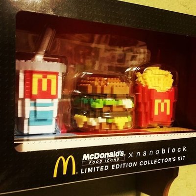 Ariel's Wish-日本期間限量販售McDonald's麥當勞nanoblock可樂薯條漢堡樂高LEGO積木-盒裝