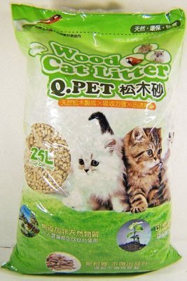 【愛狗生活館】Q.PET Wood Cat Litter 松木砂25L