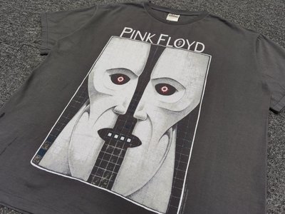 100％原廠 Vintage Pink floyd ghost face distress printed t-shirt 短袖