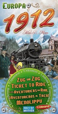 大安殿實體店面 送牌套 Ticket to Ride 1912 鐵道任務1912 歐洲版擴充 英文正版益智桌遊