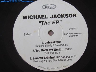邁克爾杰克遜 MICHAEL JACKSON THE EP 單曲12寸黑膠唱片LP一Yahoo壹號唱片