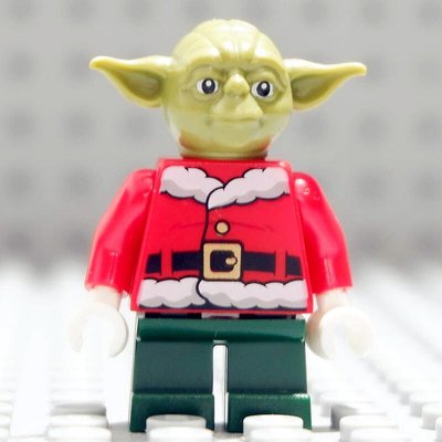 眾誠優品 LEGO 樂高 星球大戰人仔 SW1071 聖誕尤達大師 限定 自組人仔ZC641
