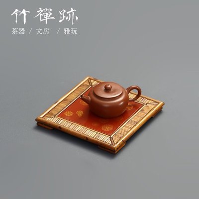 熱銷 湘妃干泡臺 茶盤瓷板畫工藝家用壺承壺墊茶具小茶臺托盤簡約