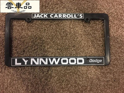 Jack Carroll’s Lynnwood Dodge License Plate rame-雲車品