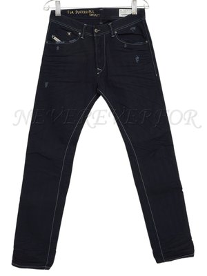 全新真品 DIESEL DARRON 601K 牛仔褲《TAPERED/DNA系列/深藍作舊/相間斜紋》