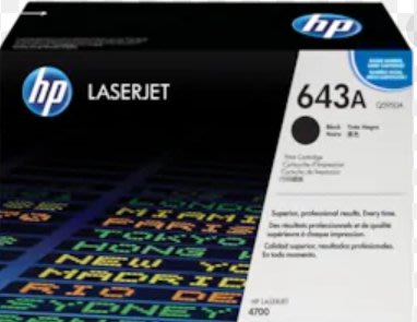 HP Q5950A 643A 原廠黑色碳粉匣 適用:LJ4700dn/4700dtn/4700n FB