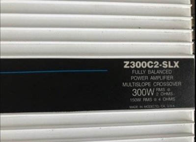 美製ZAPCO頂級競賽用擴大機Z300C2-slx加發射器