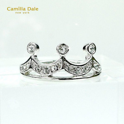 Camilla Dale W兩個世界皇冠W水晶戒指 韓製
